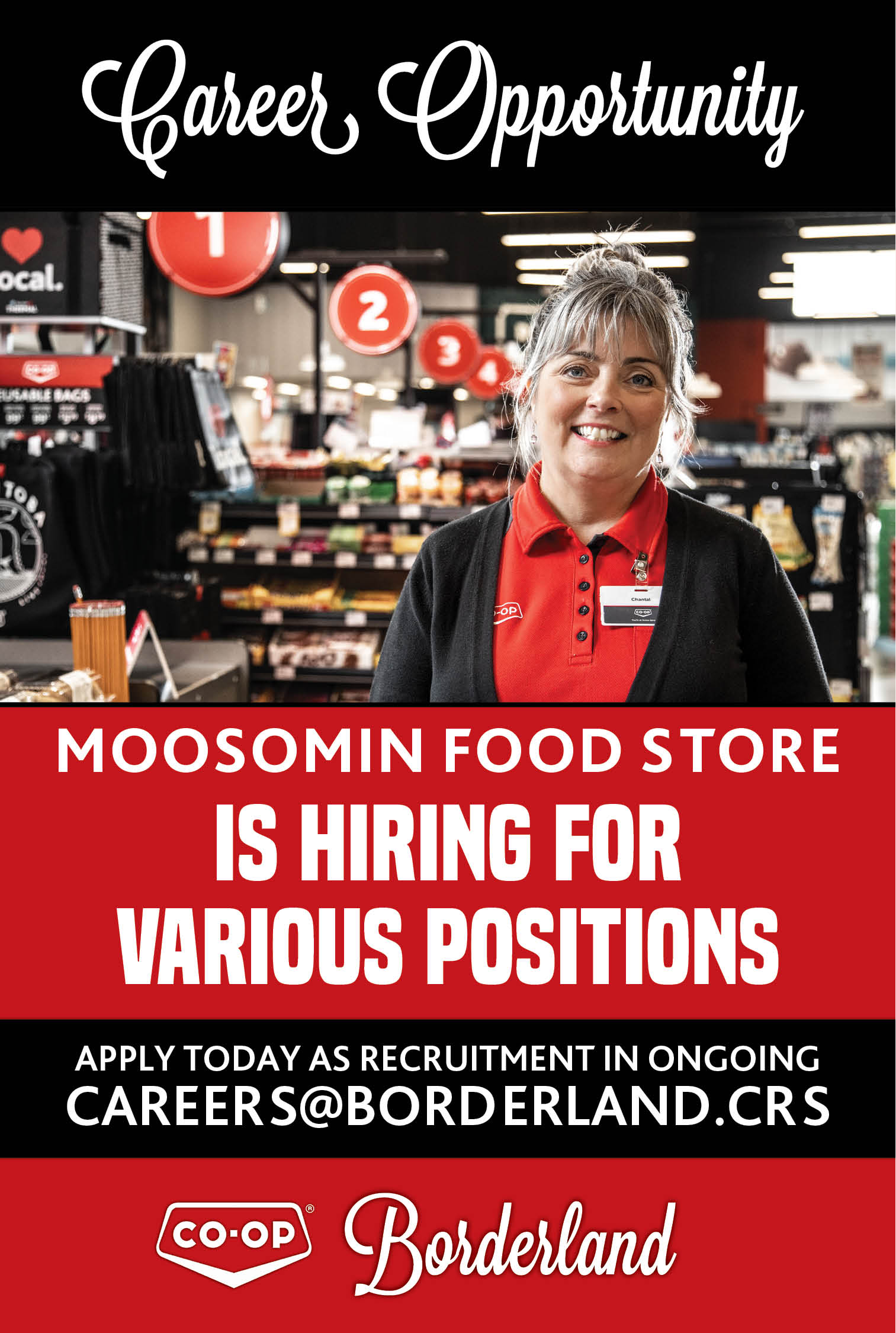 Borderland Co-op Food Store - Moosomin - Help Wanted - Various Positions  